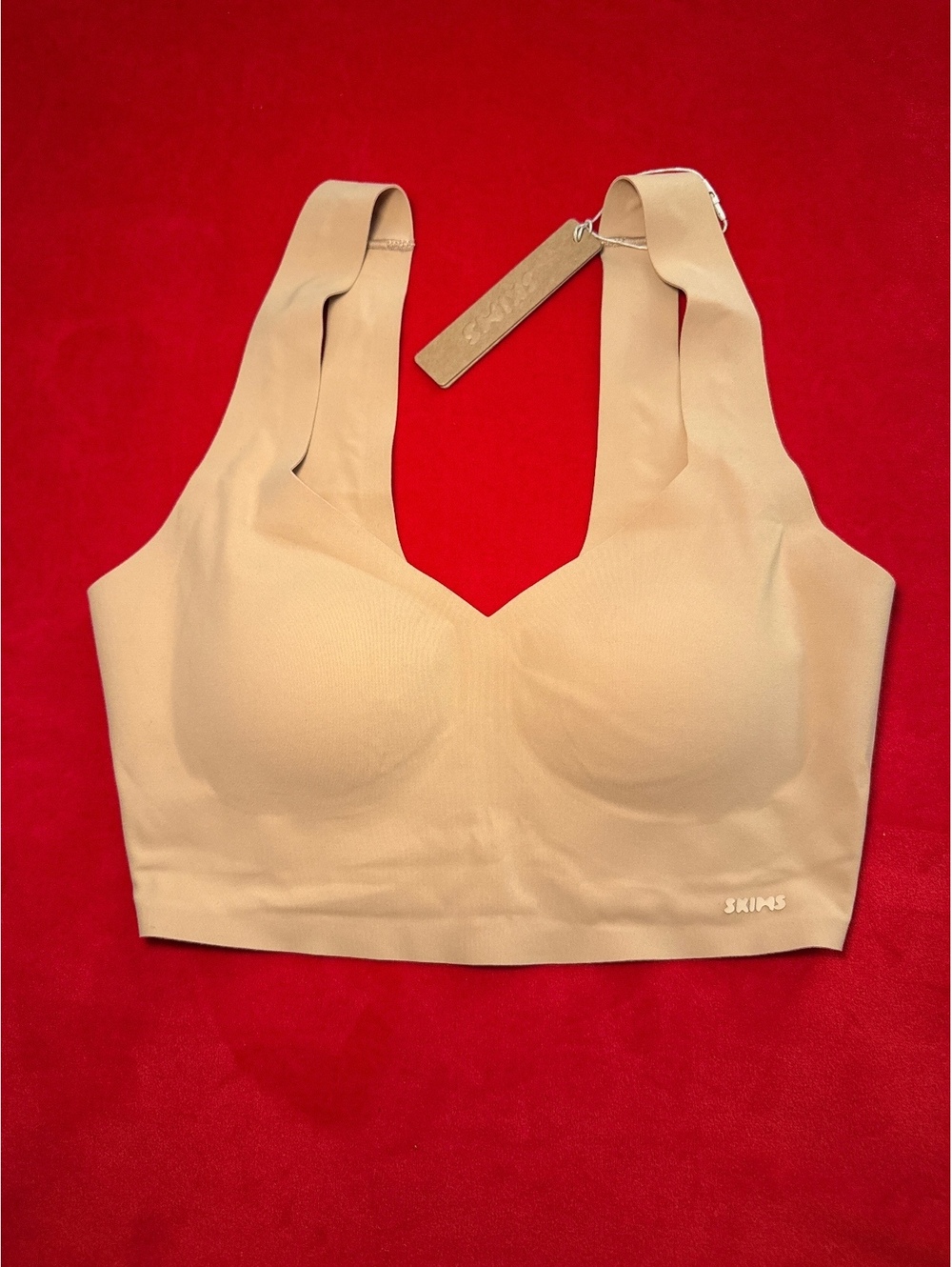 Skims Naked Plunge Tank Bra Color Ochre Size XXS